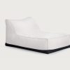 Norr11- Storm Lounge Chair-Linen Chalk-Medium-Savannah Bay Gallery Outdoor