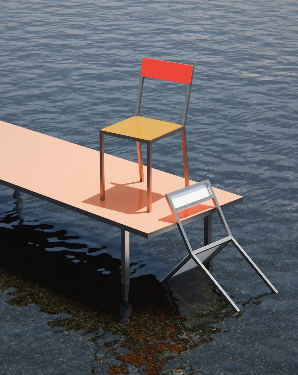 Chaise d'exterieur Alu Chair - Muller Van Severen Savannah Bay Gallery Outdoor-10
