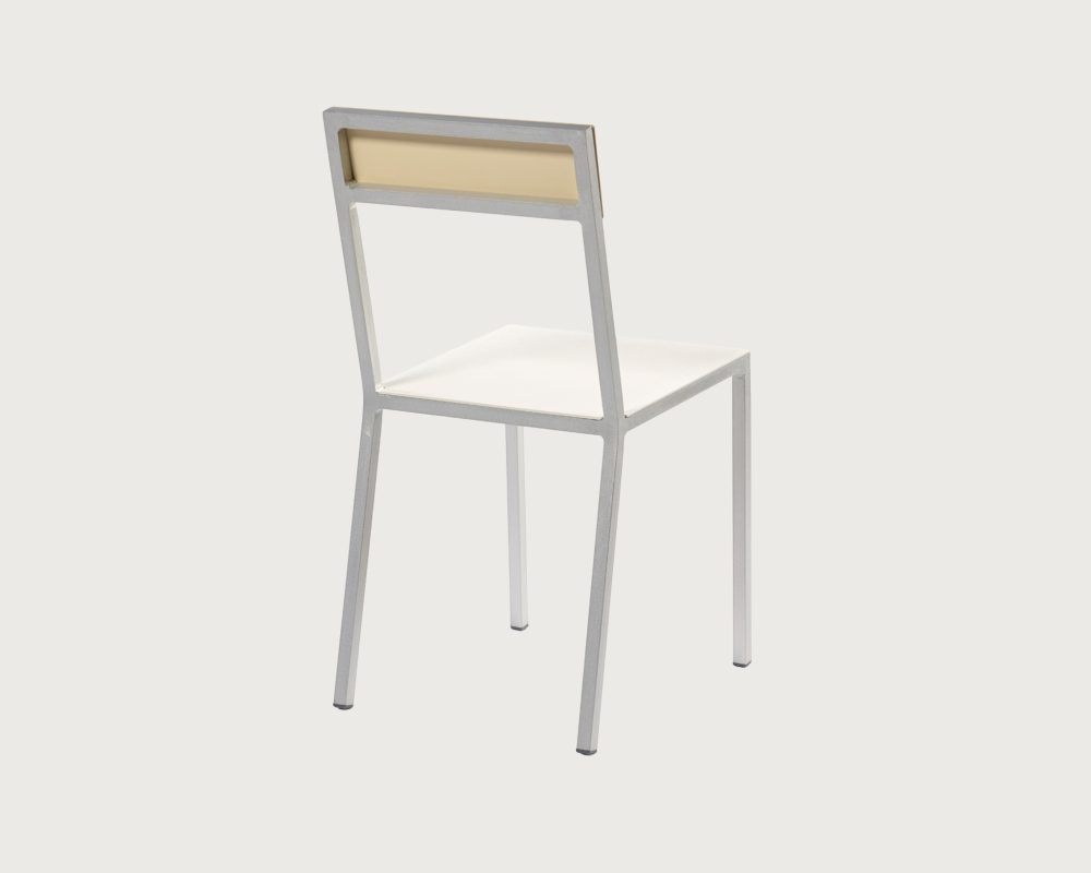 Chaise d'exterieur Alu Chair White Ivory - Blanc Ivoire - Muller Van Severen Savannah Bay Gallery Outdoor-2