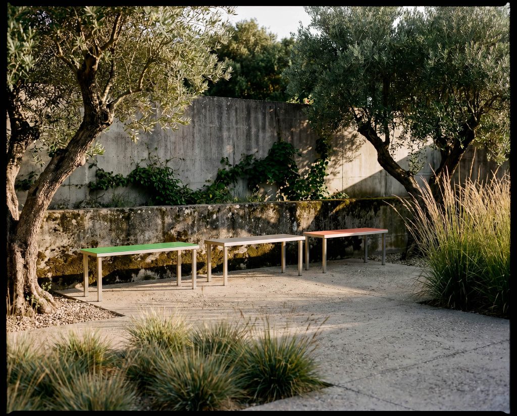 Garden Alu Bench by Muller Van Severen at Savannah Bay Gallery Outdoor
