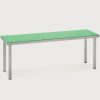 Outdoor Alu Bench Green by Muller Van Severen Savannah Bay Gallery Outdoor