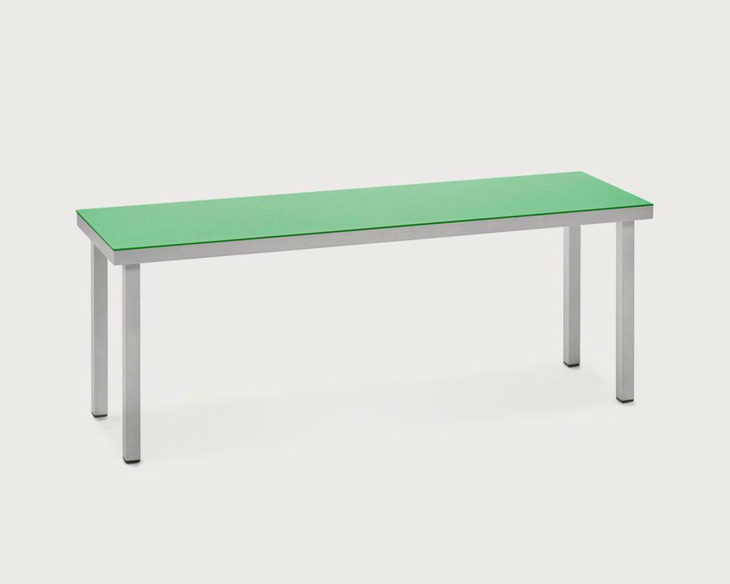 Outdoor Alu Bench Green by Muller Van Severen Savannah Bay Gallery Outdoor