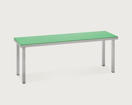 Outdoor Alu Bench Green by Muller Van Severen Savannah Bay Gallery Outdoor