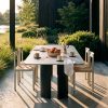 India L Black Table and Ripa Chairs by RIPA At Savannah Bay Gallery 2
