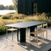 India L Black Table and Ripa Chairs by RIPA At Savannah Bay Gallery 3