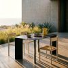 India Outdoor Table M Black by Marco Ripa at Savannah Bay Gallery Outdoor
