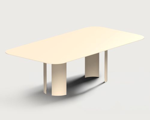 India Outdoor Dining Table L Beige by RIPA Savannah Bay Gallery Outdoor