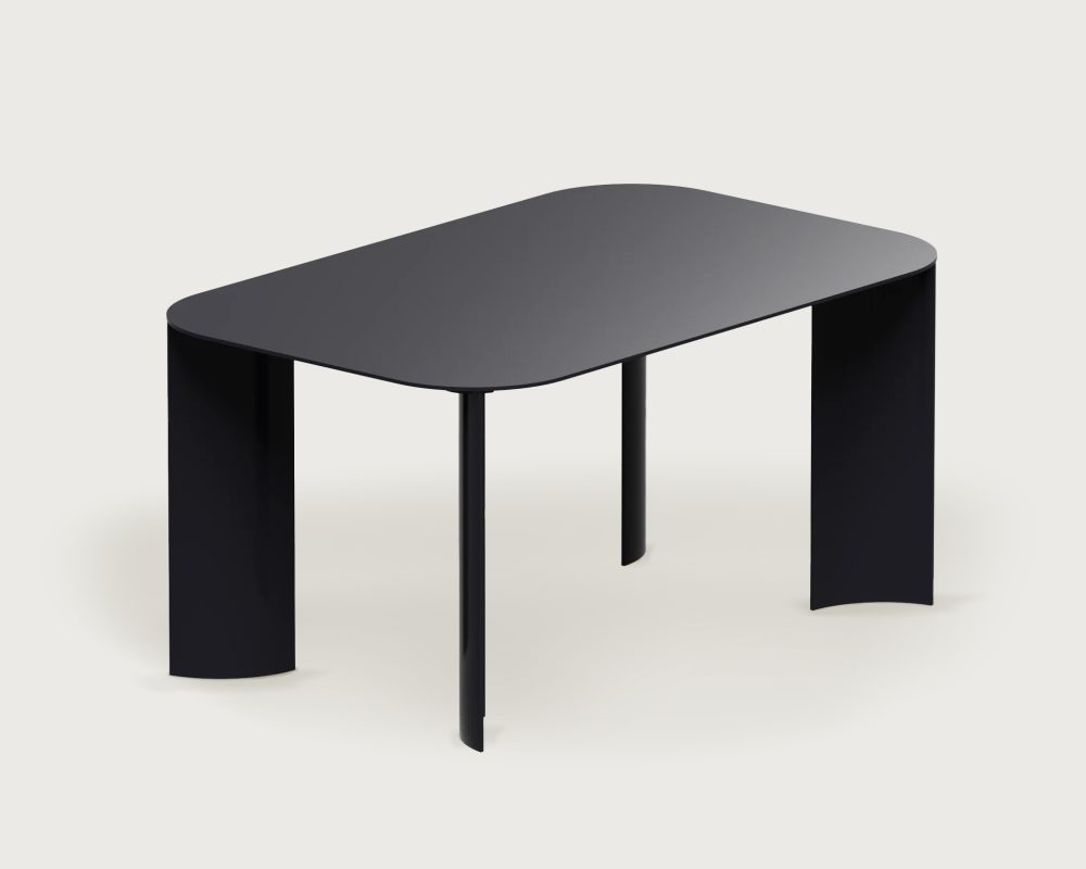 India Outdoor Table M Black by Marco Ripa at Savannah Bay Gallery Outdoor