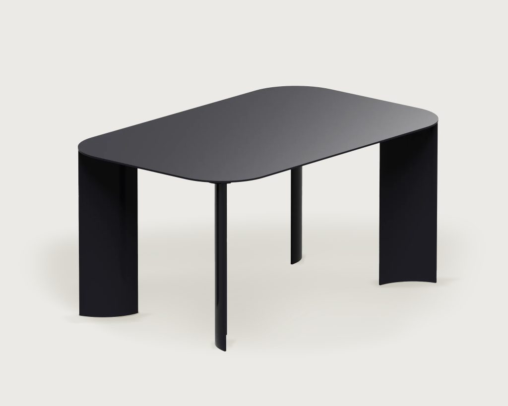 India Outdoor Table M Black by Marco Ripa at Savannah Bay Gallery Outdoor