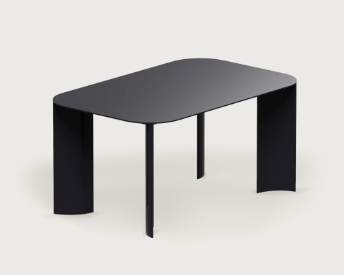 India Outdoor Table M Black by Marco Ripa at Savannah Bay Gallery Outdoor