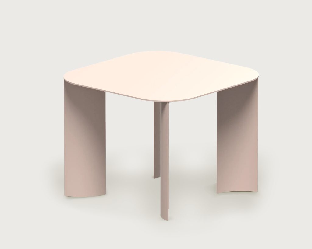 India Outdoor Table S Pink Peach by Marco Ripa at Savannah Bay Gallery Outdoor