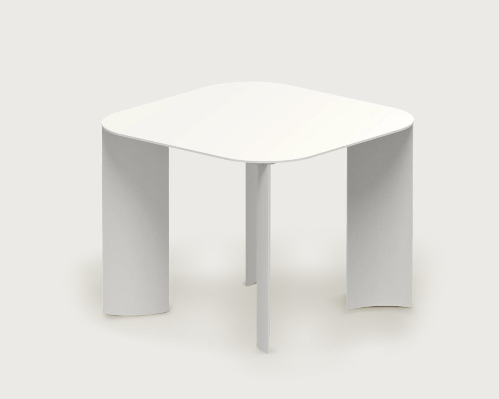 India S Outdoor Table White Paper by Marco Ripa at Savannah Bay Gallery Outdoor