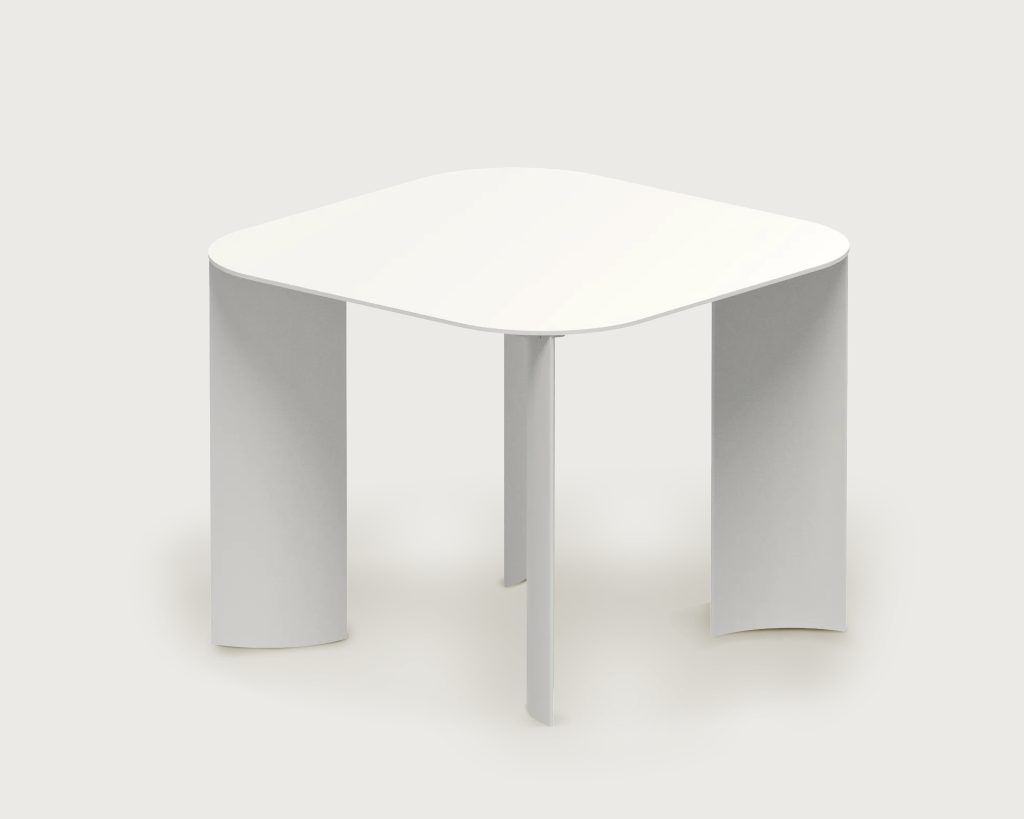 India S Outdoor Table White Paper by Marco Ripa at Savannah Bay Gallery Outdoor