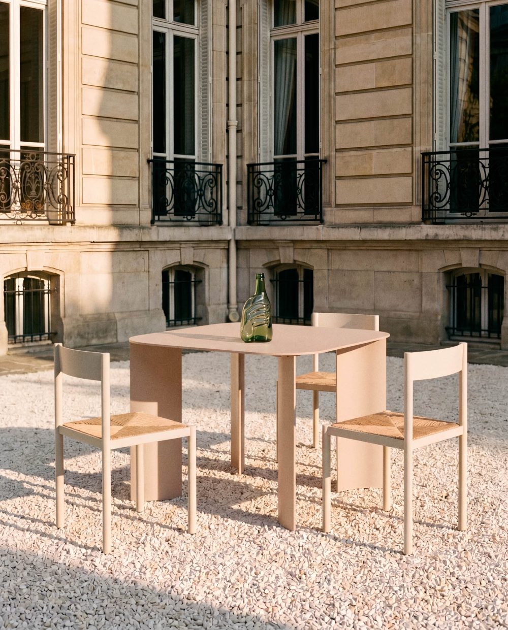 India S Rose Table and Pond Chairs by RIPA At Savannah Bay Gallery
