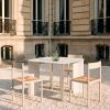 India S White Table and Pond Chairs by RIPA At Savannah Bay Gallery