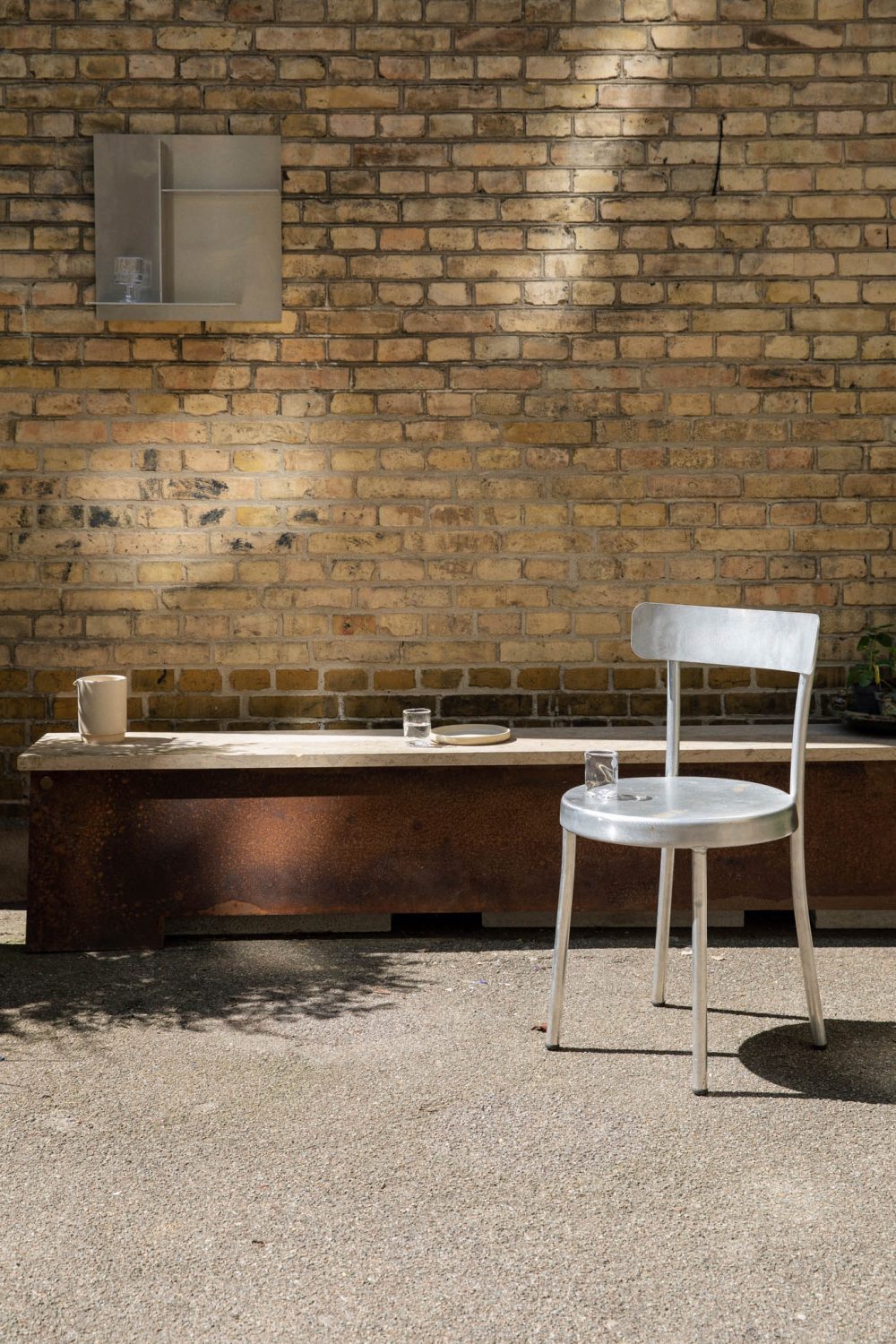 Corten Outdoor Bench 64 by Frama at Savannah Bay Gallery Outdoor-12