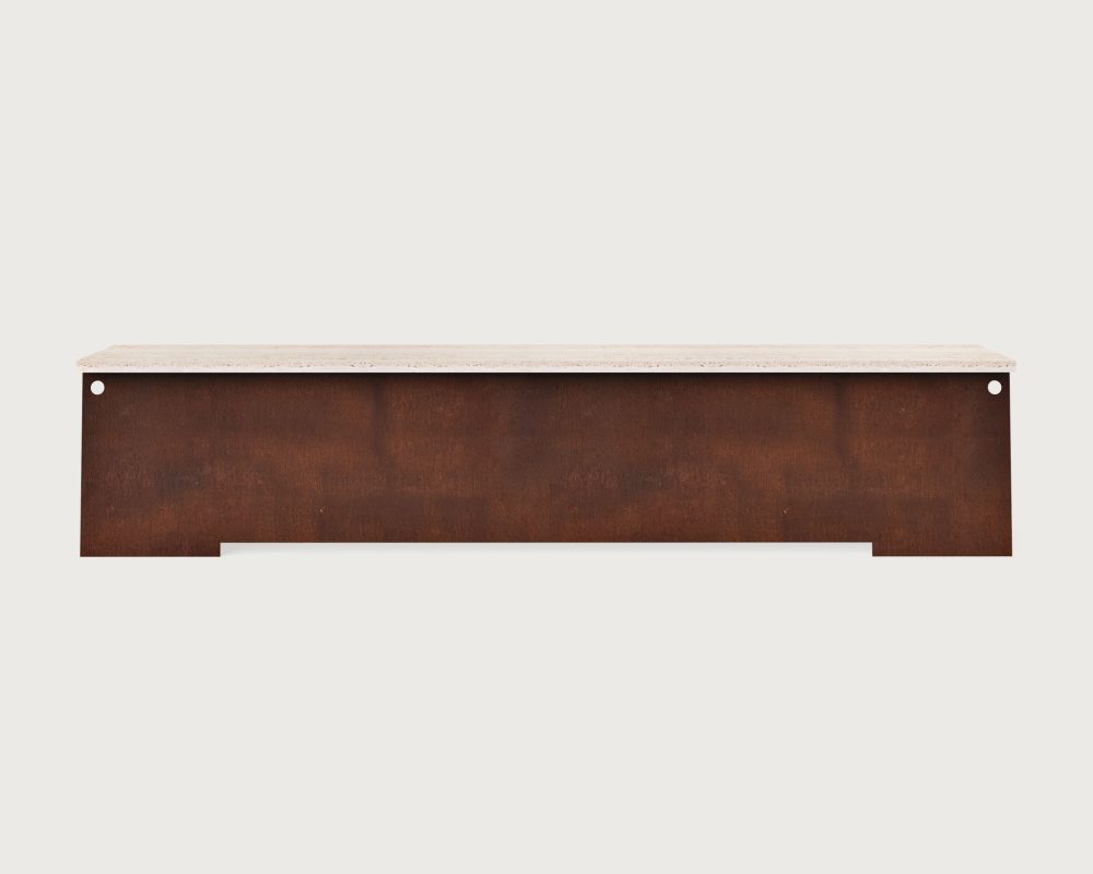 Corten Outdoor Bench 64 by Frama at Savannah Bay Gallery Outdoor-2