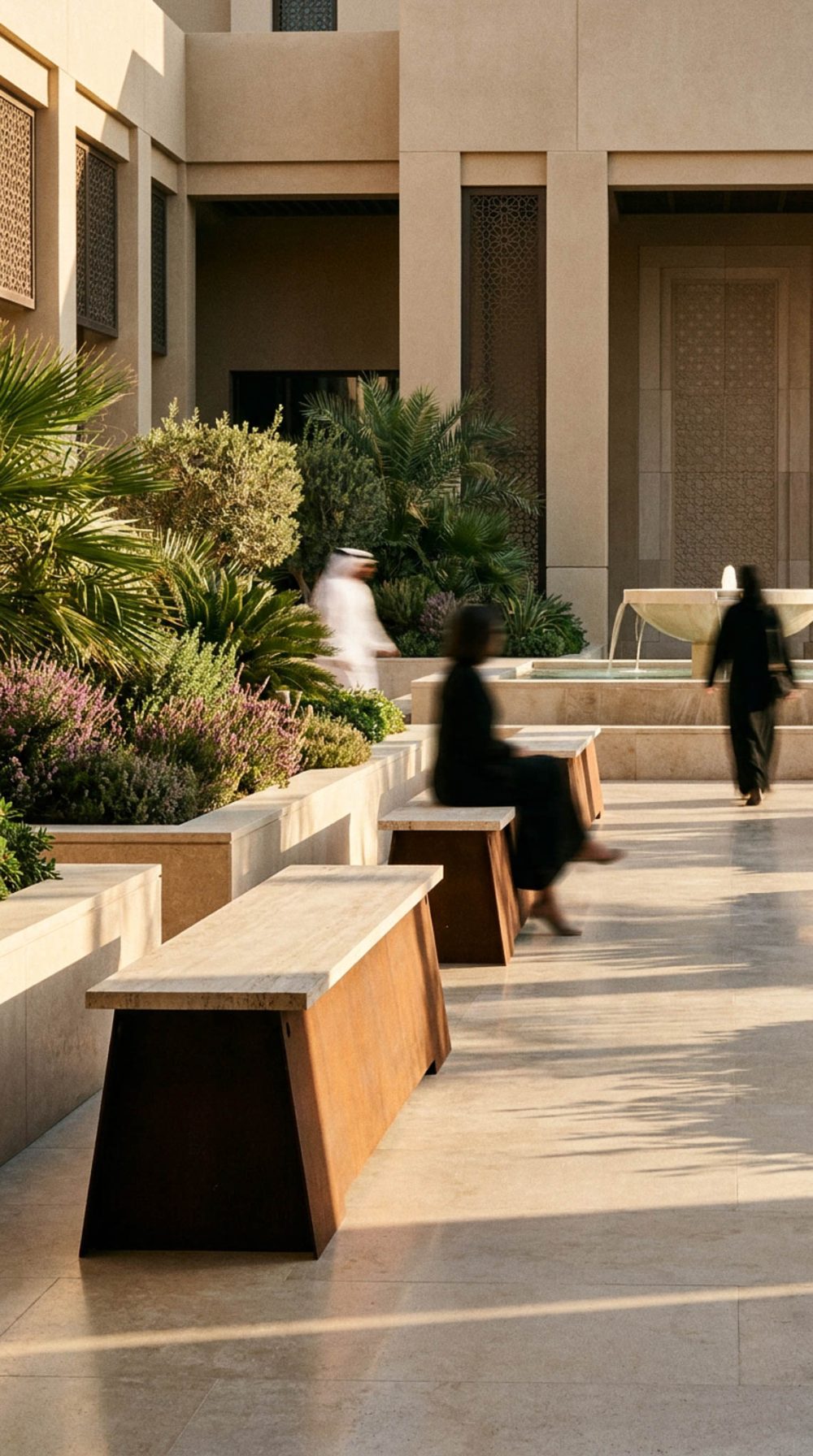 Corten Outdoor Bench 64 by Frama at Savannah Bay Gallery Outdoor-27