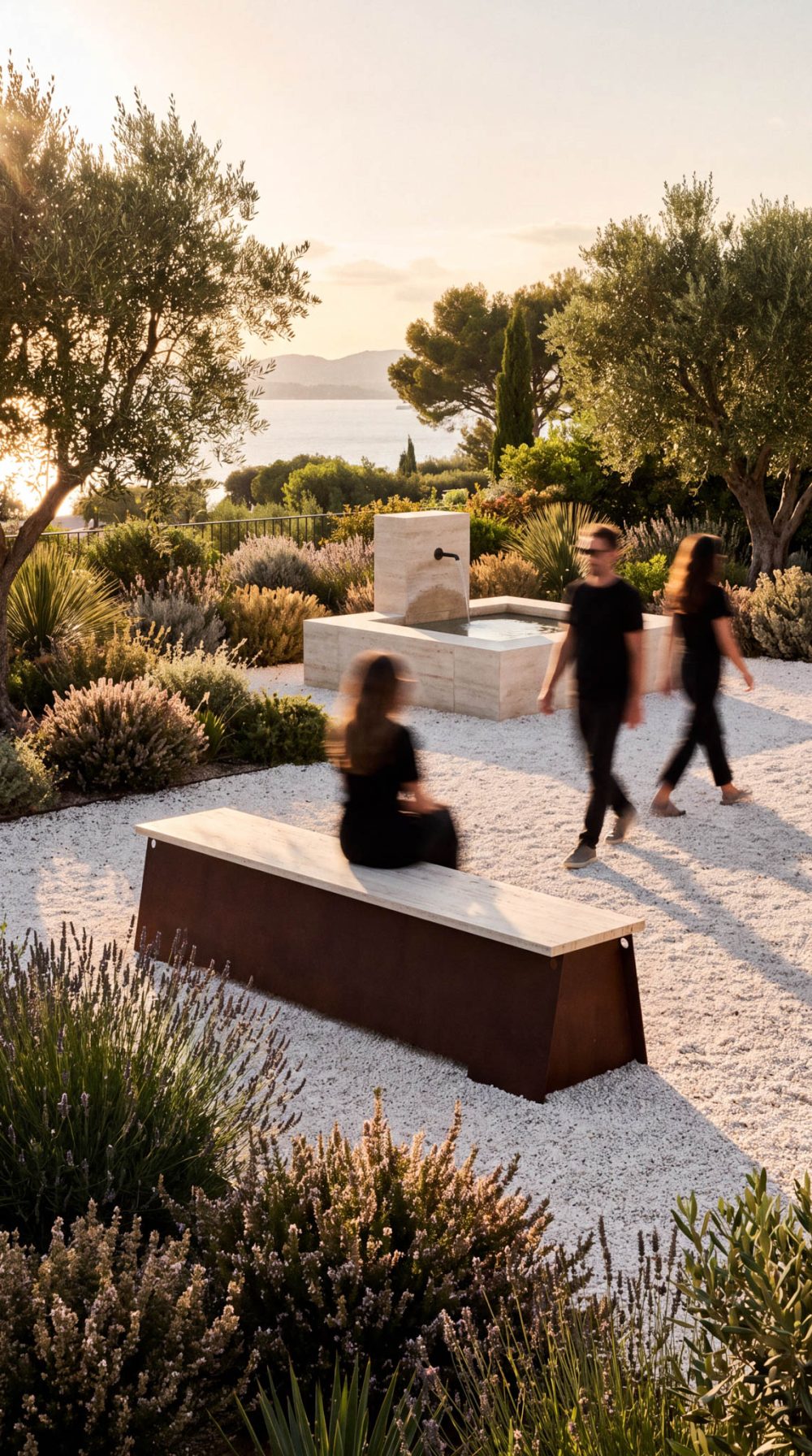 Corten Outdoor Bench 64 by Frama at Savannah Bay Gallery Outdoor-28