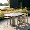 India Outdoor Dining Table L Grey by RIPA Savannah Bay Gallery Outdoor