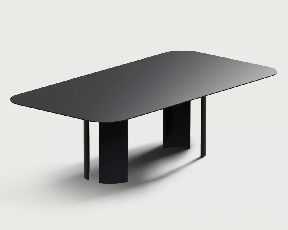 India Outdoor Dining Table L Black by RIPA Savannah Bay Gallery Outdoor