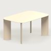 India Outdoor Table M Beige by Marco Ripa at Savannah Bay Gallery Outdoor