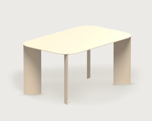 India Outdoor Table M Beige by Marco Ripa at Savannah Bay Gallery Outdoor