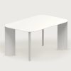 India Outdoor Table M White by Marco Ripa at Savannah Bay Gallery Outdoor