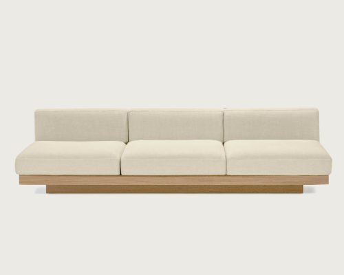 'Rudolph' Three-Seater Outdoor Sofa by Vincent Van Duysen (Chalk)
